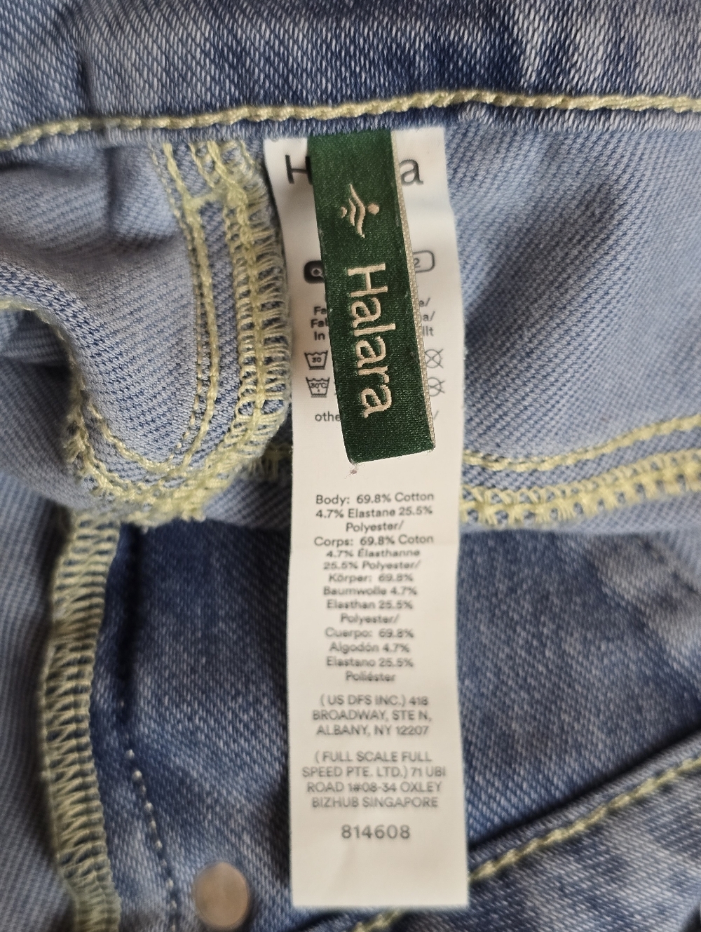Halara Flex Asymmetric Low Rise Baggy Wide Leg Washed Casual Jean M Tall (8-10) - Picture 5 of 13